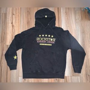 Men’s Rockstar Black Decal Hoodie Sweatshirt